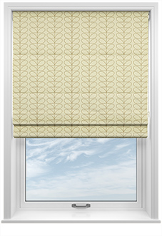Orla Kiely Linear Stem, Natural - Twist&Fit Roman Blind